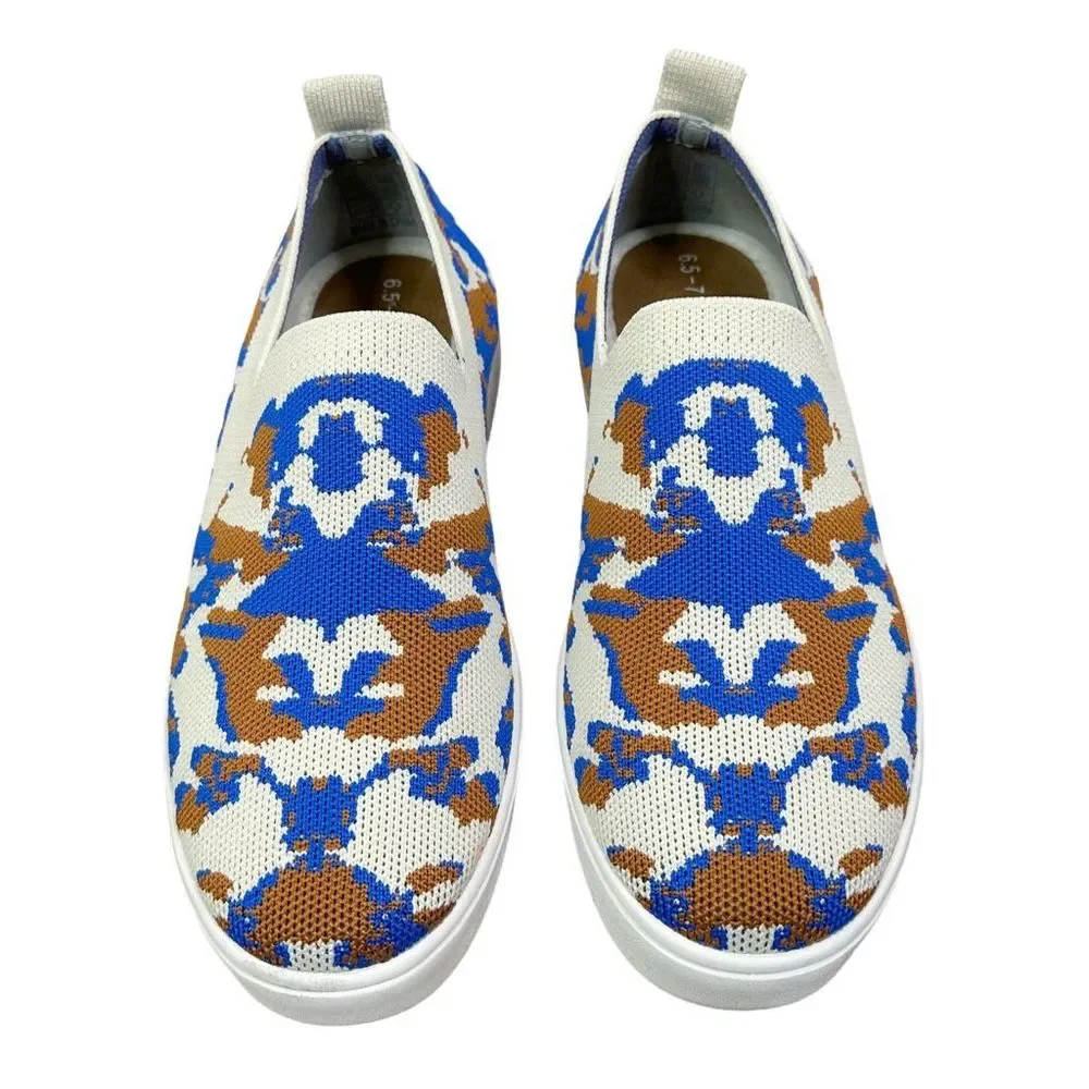 Bernie Mev New York Jenna Planet Cream Slip-On Sneakers - Size 6.5/7
